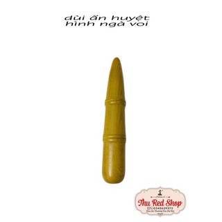 Dụng cụ day ấn huyệt bằng gỗ thơm bách - xanh dùi nhọn
