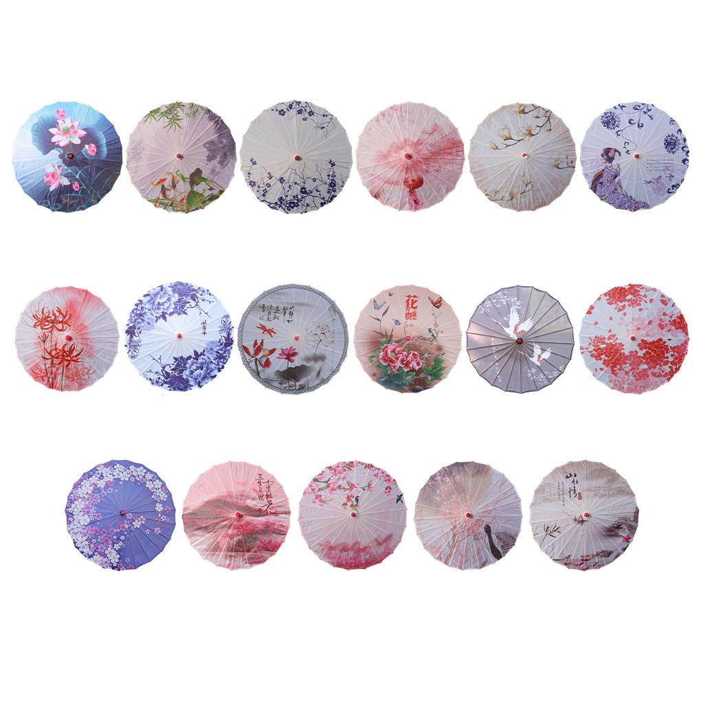 Dù Vải Lụa Dầu Phong Cách Trung Hoa Truyền Thống Làm Đạo Cụ Chụp Ảnh Cho Nữ