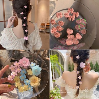 Set 10 Kẹp Tóc Hoa Pha Lê Dễ Thương Cho Cô Dâu