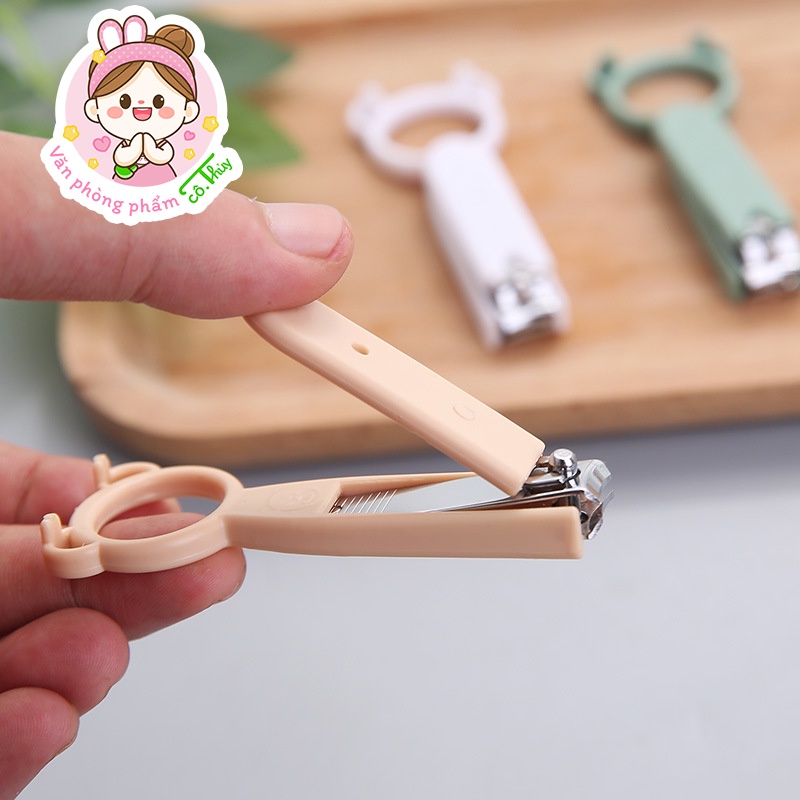 Bấm móng tay hình gấu cute