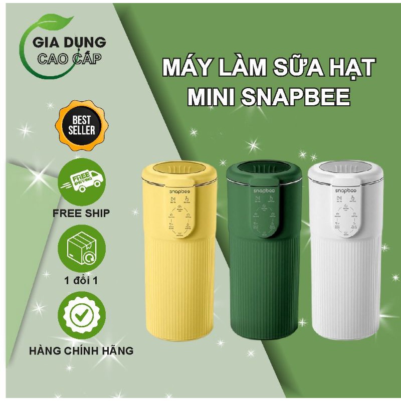 Máy Làm Sữa Hạt Mini Đa Năng Snapbee, Làm Sinh Tố, Nấu Cháo, Soup, Nhanh