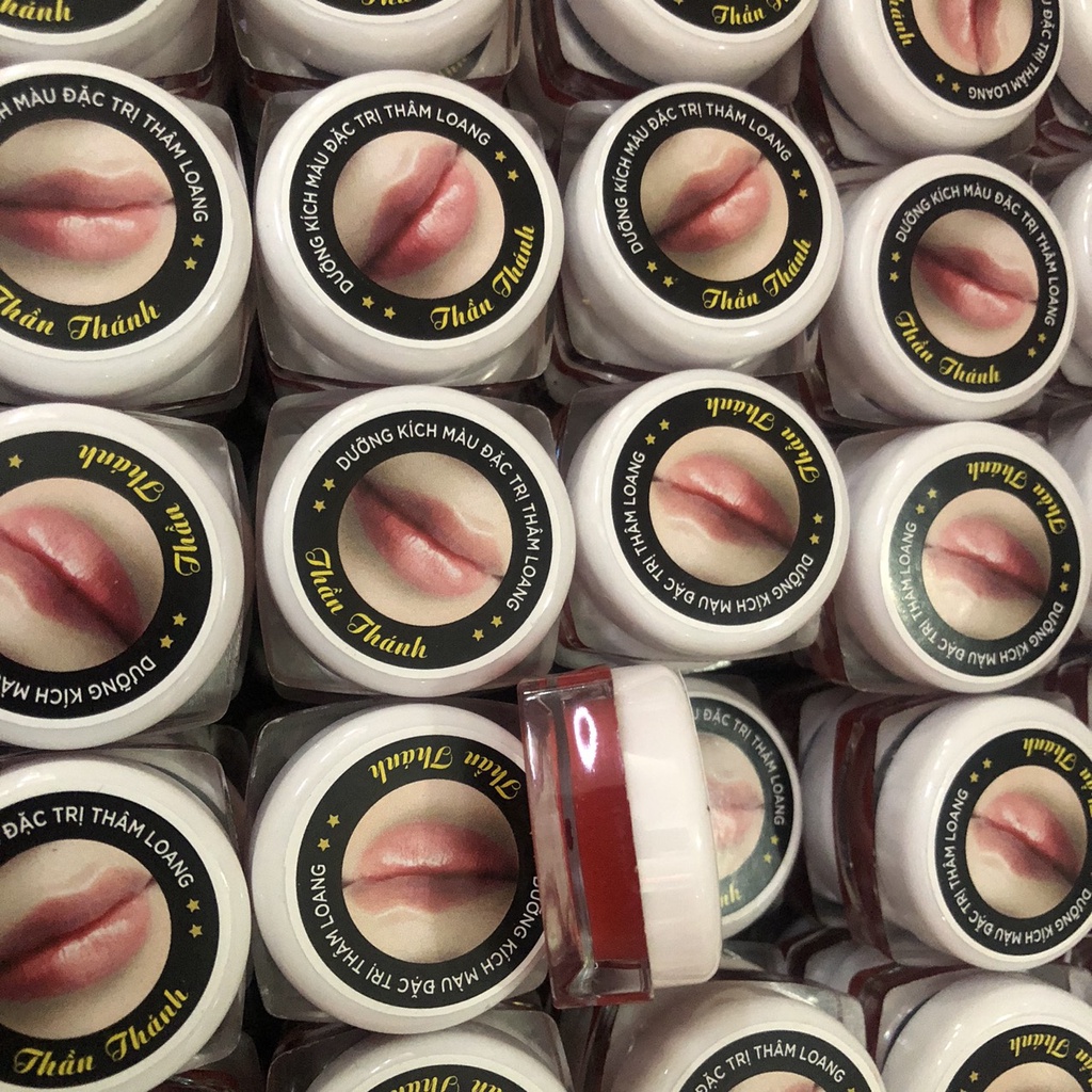 Dưỡng kích màu thần THẦN THÁNH chống thâm loang cho môi sau phun xăm
