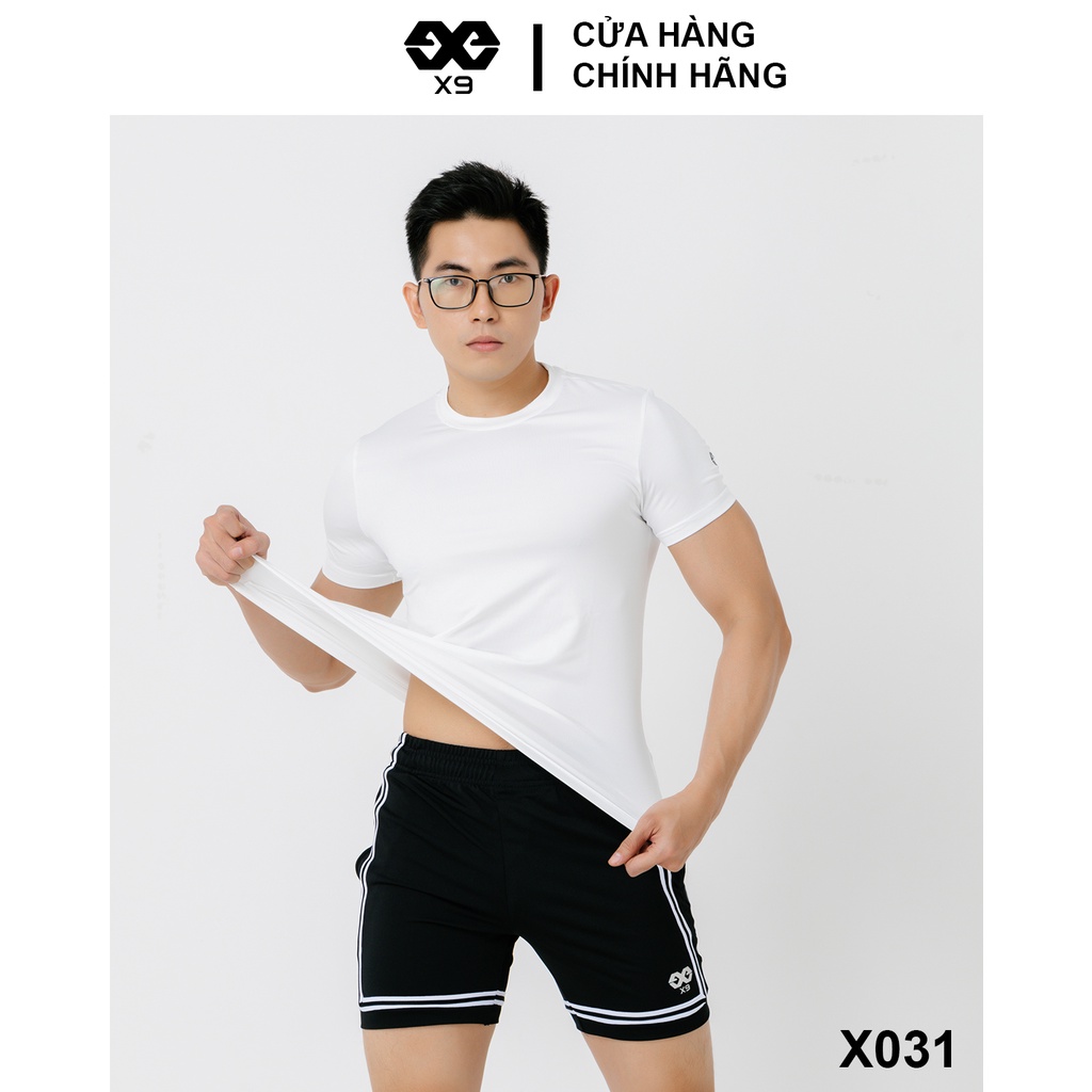 Áo Thun Trơn Logo X9 Thun Lạnh Cotton Nam Cổ Tròn Thể Thao Tập Gym Chạy Bộ - X9 Sportswear - X031