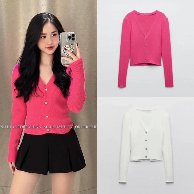 CÓ SẴN ÁO LEN LÔNG THỎ ZARA AUTH SIÊU MỀM XINH HAI MÀU HỒNG/TRẮNG
