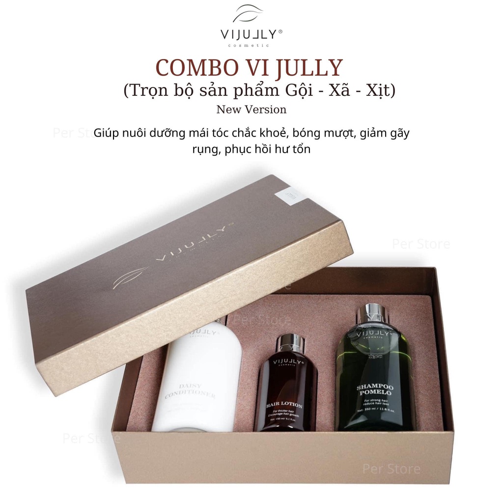 Combo bộ 3 chai bưởi vijuly