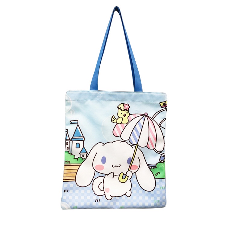 Túi Xách Đeo Vai Sức Chứa Lớn Mẫu 2021 Họa Tiết Chú Chó Tai To Cho Nữ