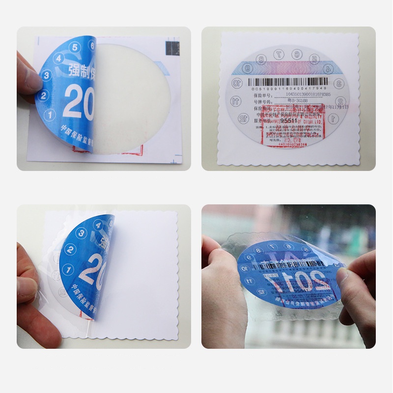 Set 3 Miếng Dán Kính Xe Hơi Bằng PVC Trong Suốt Chống Dấu Vân Tay Đa Năng