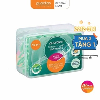 Tăm Chỉ Nha Khoa Bạc Hà Tròn Guardian 50 Cây