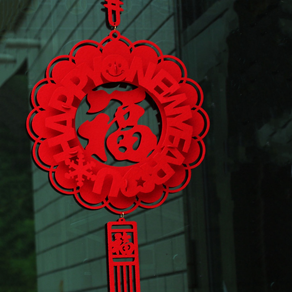 Phụ Kiện Treo Trang Trí Nhà Cửa Hình Nhân Vật Fu 3D Mừng Năm Mới