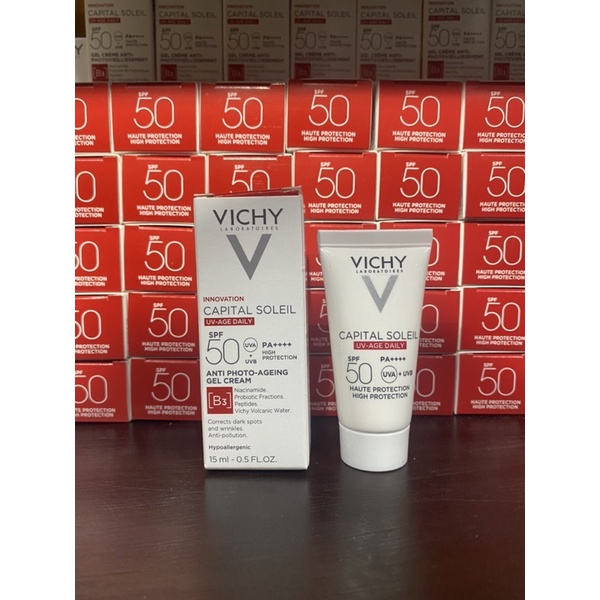 Gel Chống Nắng Vichy Bảo Vệ Da, Ngừa Thâm Nám Capital Soleil UV Age Daily SPF 50