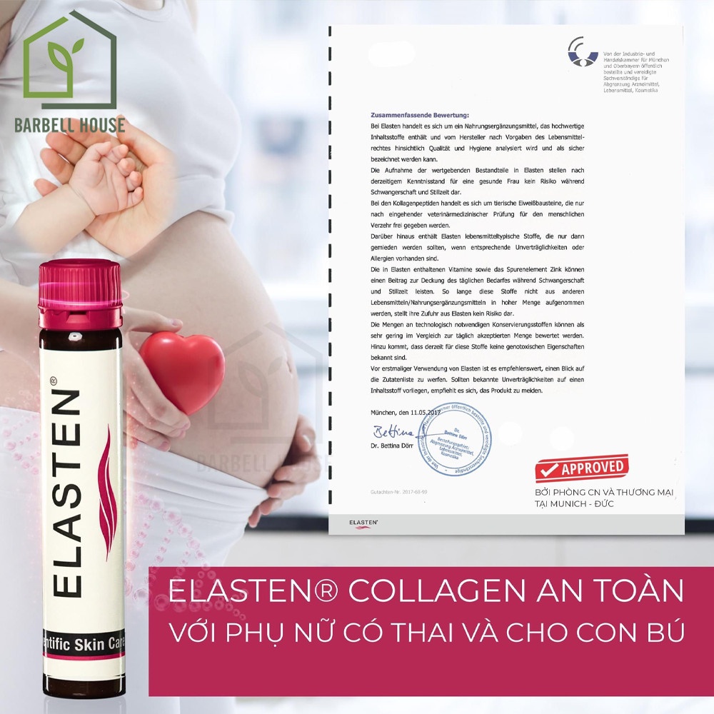 Collagen nước số 1 tại Đức [Collagen Elasten] - giúp trẻ hóa da, căng sáng da, phục hồi da mỏng yếu, chống lão hóa