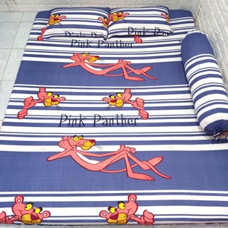 BỘ DRAP THUN HÀN QUỐC BÁO HỒNG 4 MÓN [ 1 DRAP TRẢI GIƯỜNG, 2 VỎ GỐI NẰM  1 VỎ GỐI ÔM ].