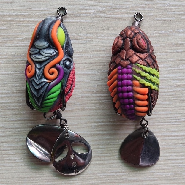 Mồi câu lure nhái hơi ARMANDO TWIN