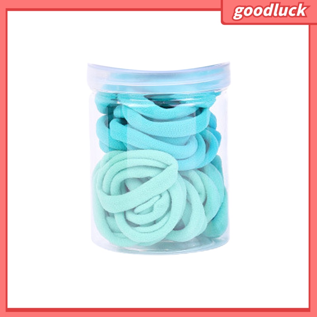 Chúc may mắn| Hộp 50 Dây Cột Tóc Đuôi Ngựa Màu Sắc Nhã Nhặn Dành Cho Nữ