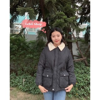 Áo Phao Trần Trám Cổ Lông Cừu ⚡️
