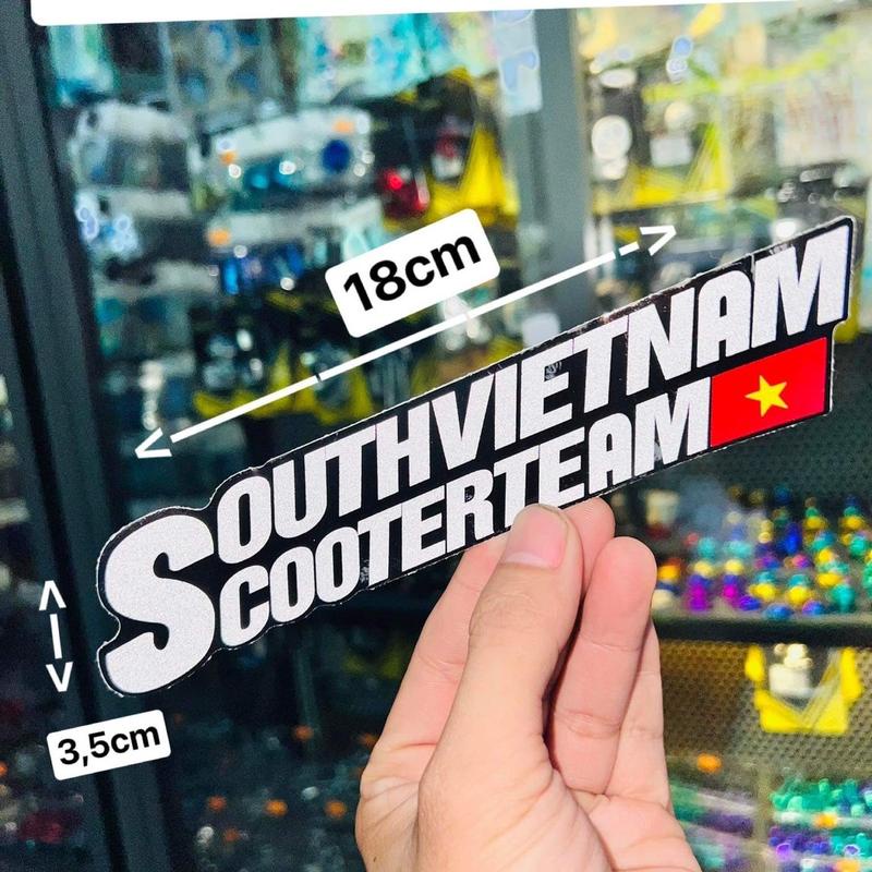 Tem Chữ South VietNam 18cm Phản Quang