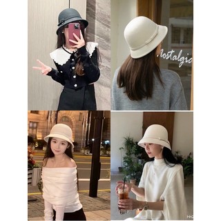 Mũ dạ nơ vành nhỏ hàn quốc các loại