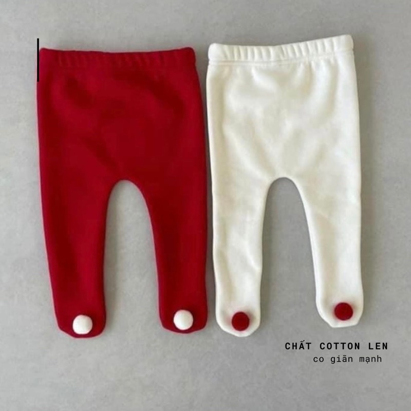 Quần tất liền bàn chất cotton thu đông co giãn tốt cho bé gái