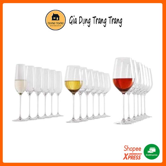 Set 18 ly vang Schott Zwiesel Taste Premium Box, bộ 18 ly sâm banh SCHOTT - Made in Germany [Hàng chính hãng]