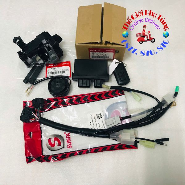 Bộ khóa Smart Key zin Honda úp cho các dòng AB 110, AB 125, Lead, Vision, Winner