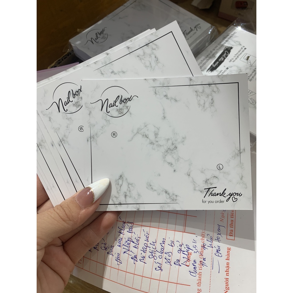 Bìa Giấy Nailbox - Thẻ Nail Box - Tag Gắn Móng Tay Giả Giá Rẻ