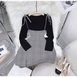 SET YẾM CARO CỘT DÂY KÈM PULL ĐEN 🖤
