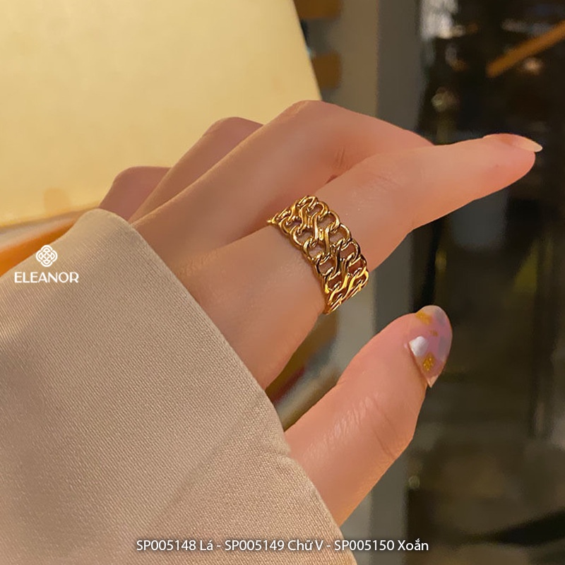 Nhẫn nữ hở Eleanor Accessories nhiều họa tiết phụ kiện trang sức 5148