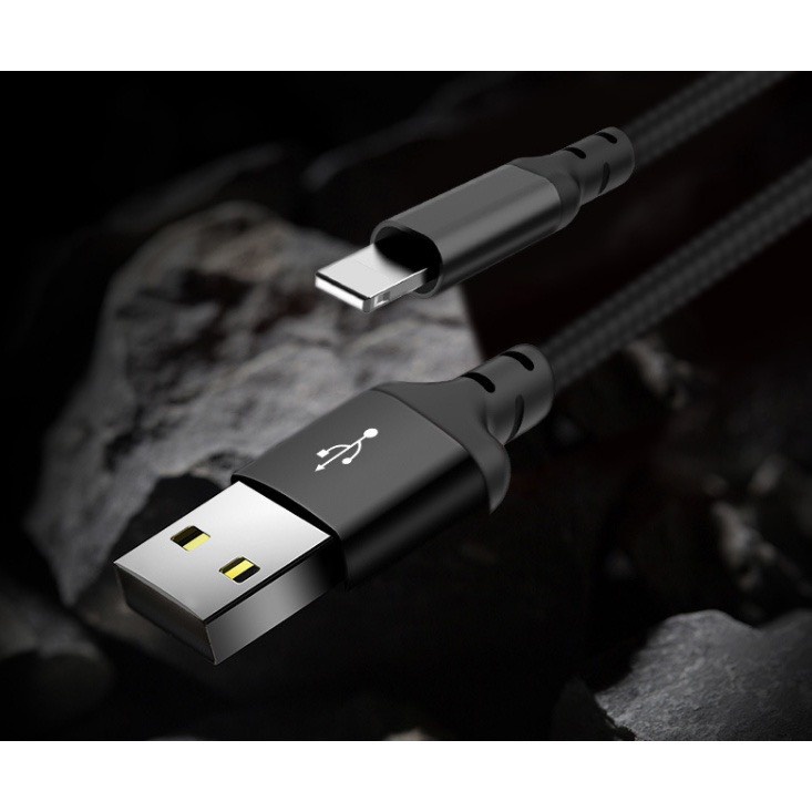 Dây Sạc HOCO Bọc Dù Sạc Nhanh 2.4A - Bảo Hành 03 Tháng