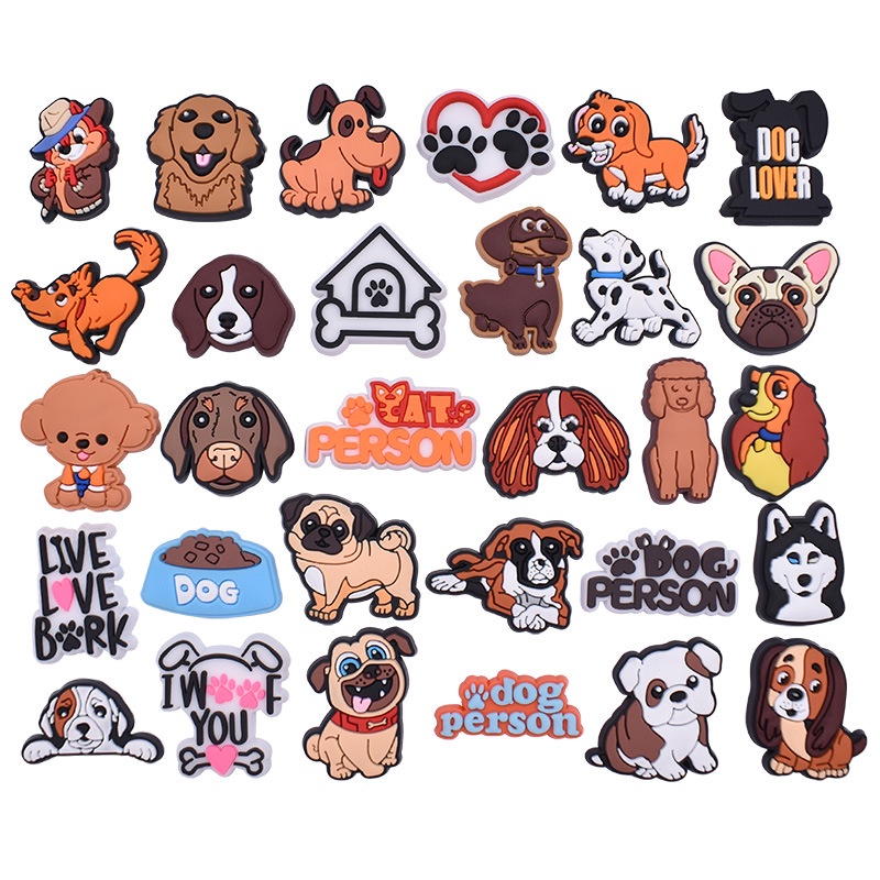Dễ Thương Ghim Cài Giày Hình Chú Chó tzu / Chó husky / Bò Sát Đáng Yêu Cho Nữ
