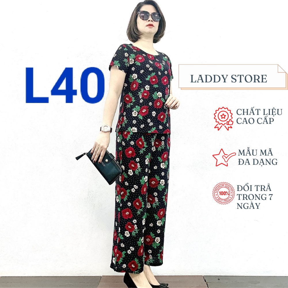 Đồ Bộ Mặc Nhà Trung Niên Chất Liệu Lanh Cao Cấp Đã Qua Xử Lý Co Size từ 47-70kg 2023 - Laddy Store
