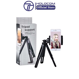 Chân Gậy Tripod Mini HOLOCOM HG20 1 Kẹp Đỡ Điện Thoại Máy Ảnh Máy Ảnh Máy Quay Hỗ Trợ Quay Video Chụp Ảnh Livestream