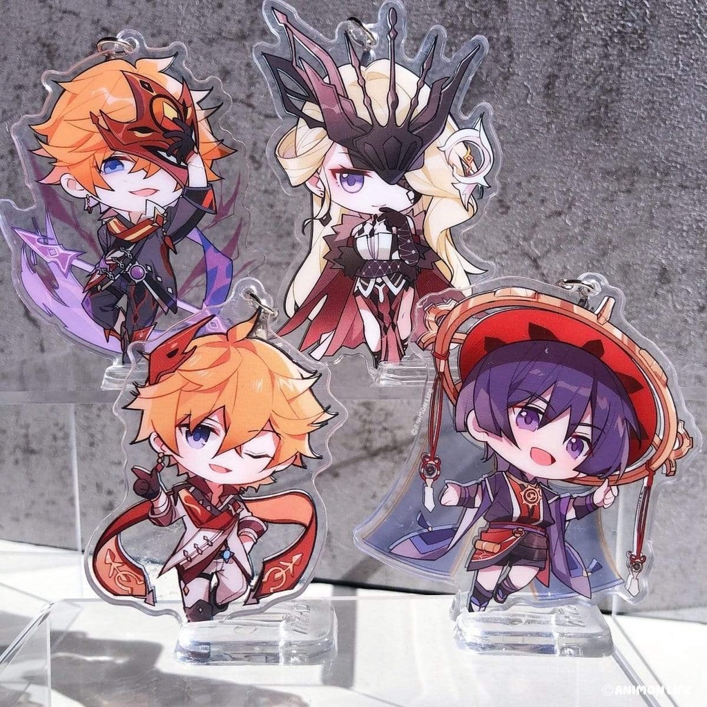 Móc khóa game GENSHIN IMPACT chibi anime, dễ thương, tạo ấn tượng