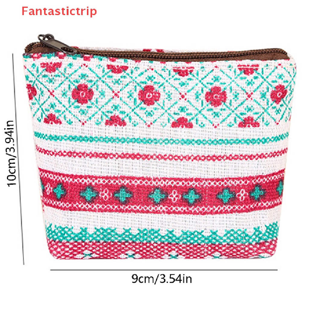 Ví Đựng Tiền Xu / Thẻ Mini In Họa Tiết Đơn Giản Cho Nam Nữ Mới