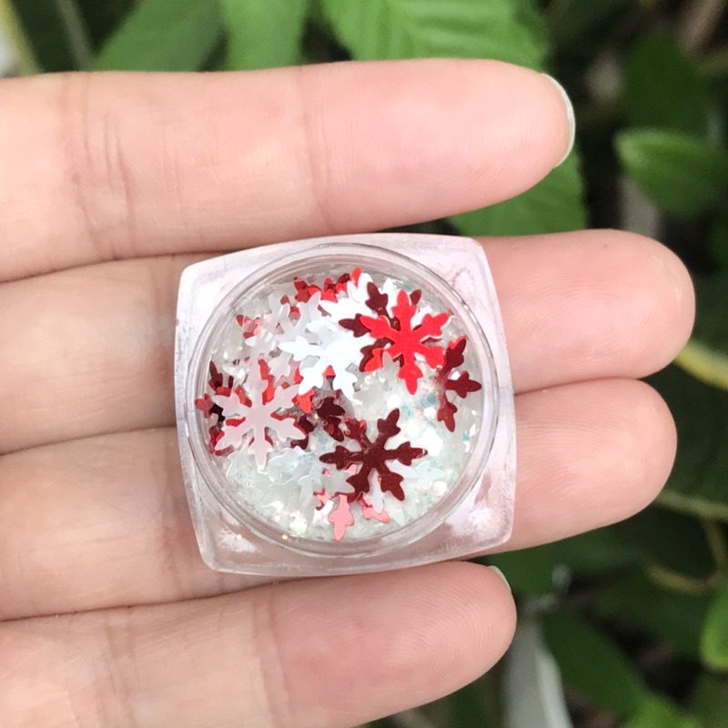 Sequin kim tuyến bông tuyết Noel giáng sinh