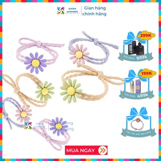 Dây Chun Buộc Tóc Hoa Cúc [ 1k ] Dây thun cột tóc Hàn Quốc Siêu Hot