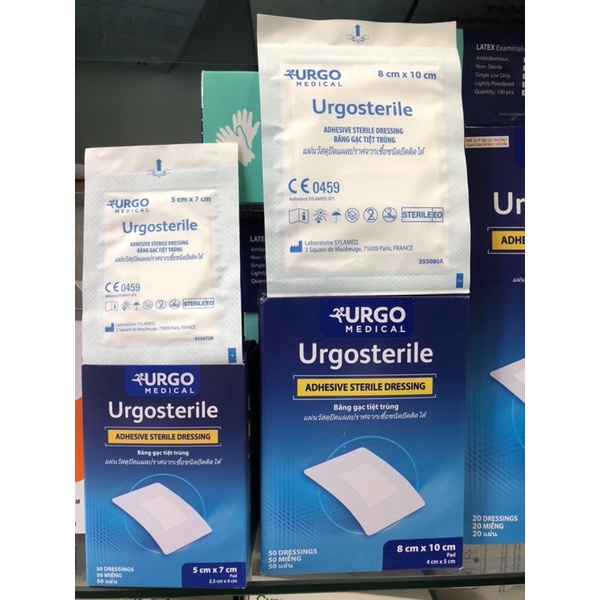 ❤️ Băng keo dán miếng dán có kèm gạc vô trùng hút dịch bảo vệ vết thương mổ sau sinh URGO STERILE URGOSTERILE