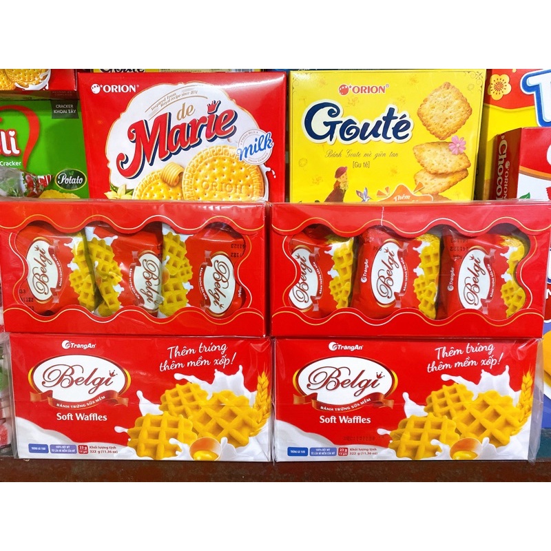 Bánh Belgi trứng sữa mềm (322g)