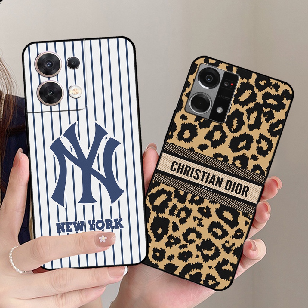 Ốp lưng Oppo Reno 8 4G / Reno 8Z 5G / Reno 8 5G in hình thương hiệu M.L.B, N.Y, L.V sang trọng, hottrend.