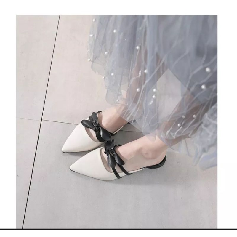 Dép sục đính 2 nơ