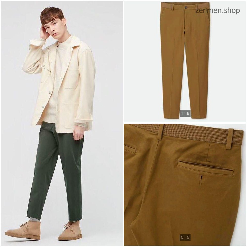 Quần Kaki U.N.I Xuất Xịn Chính Hãng Dáng Lửng Cropped