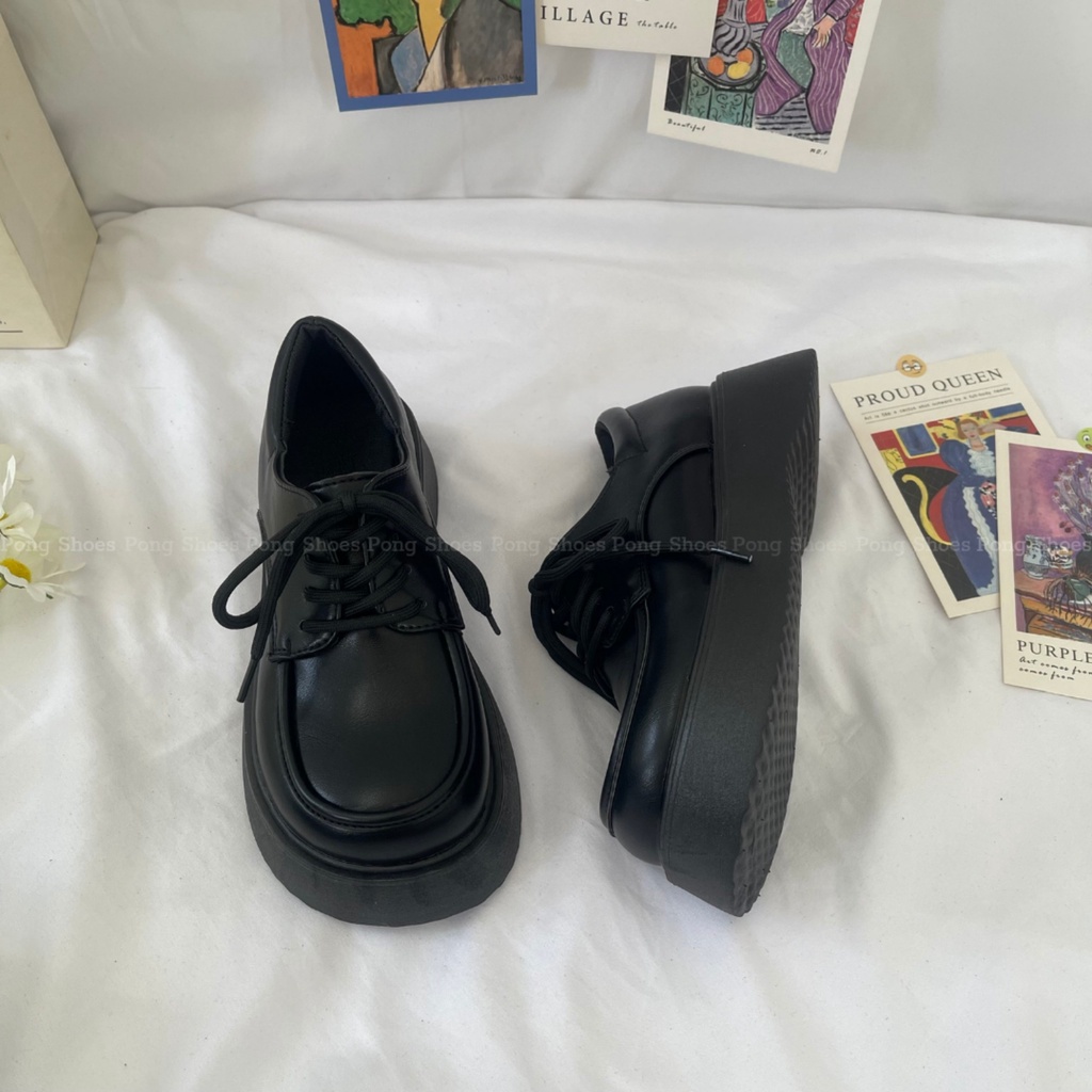 Giày Oxford Pong Shoes phong cách basic, dễ thương _FULL BOX - Mã 1502