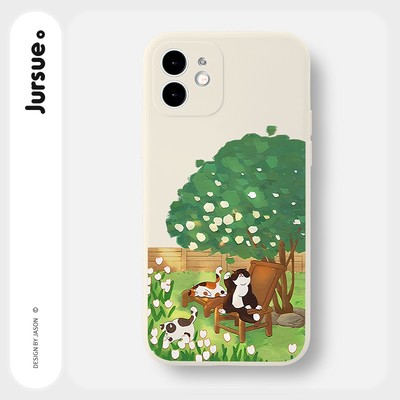 Ốp lưng JURSUE mềm chống sốc hình độc lạ dễ thương đẹp Cho iPhone 17 16 15 14 13 12 11 Pro Max SE 2020 X XR XS ip 8 7 Plus Y2769