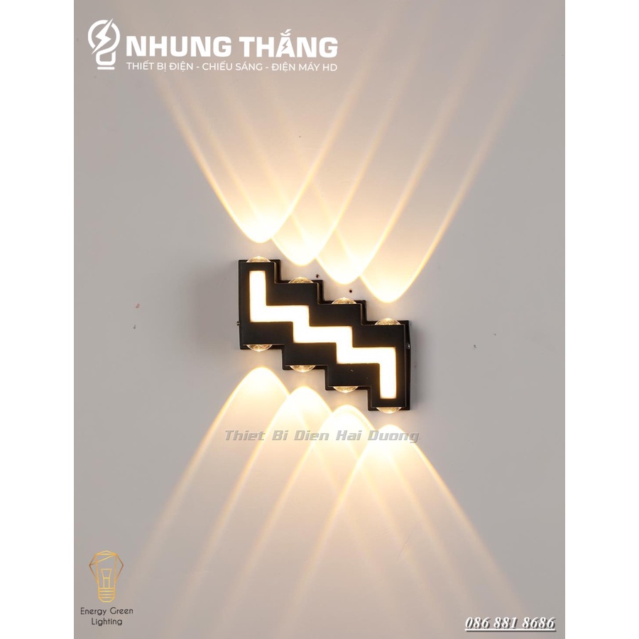 Đèn Hắt Tường Chống Nước DT-6031,DT-123-9CN - Thân Nhôm - Chip Led Siêu Sáng - Bảo Hành 24 Tháng
