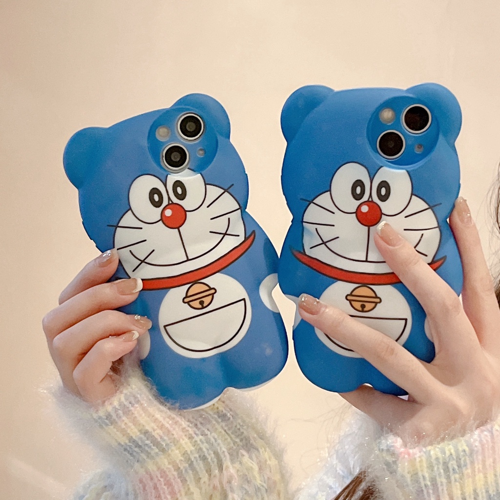 Ốp Điện Thoại tpu Mềm Hình doraemon 3D Cho iphone 14 14 pro 14 plus 14 pro max 13 pro max 12 pro max 11 pro max XS max XR X XS
