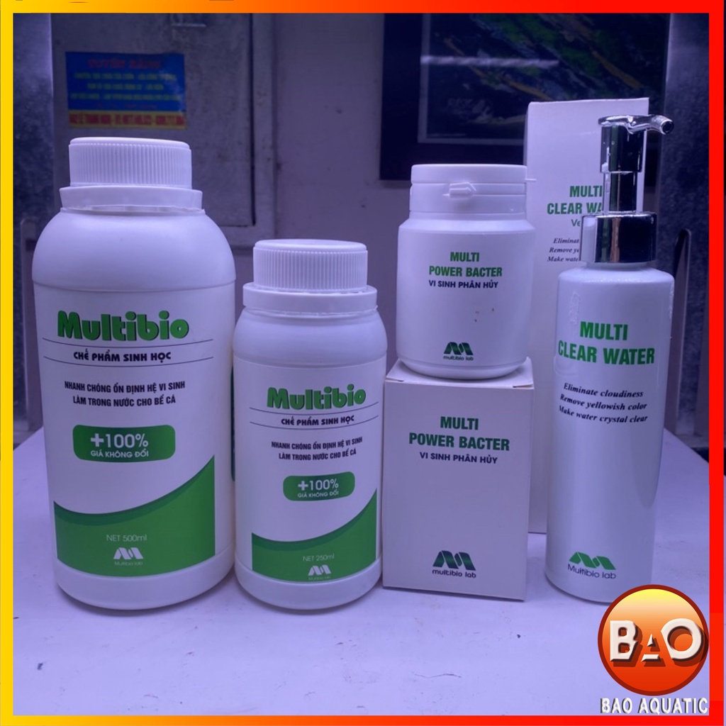 Vi Sinh MultiBio Clear Water Multi Detox Multi bio - Chế phẩm cho bể cá cảnh