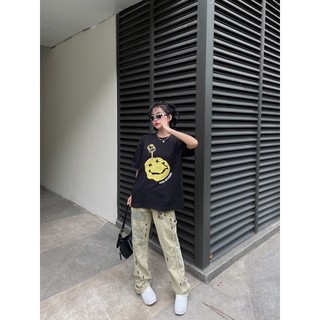 ÁO THUN JUST SMILE - ĐEN