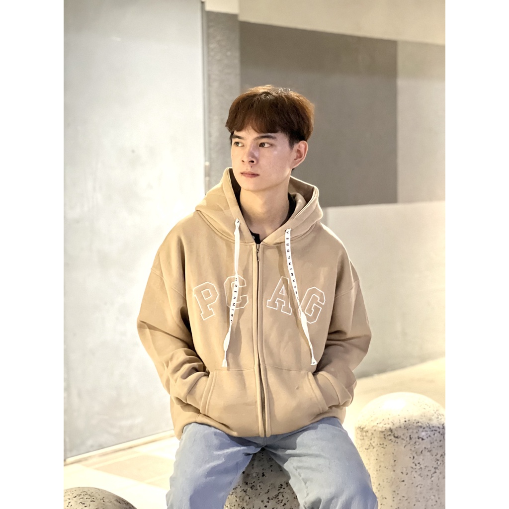 Áo hoodie nam nữ form rộng nỉ bông dây rút ANH MỸ phong cách Hàn Quốc 02