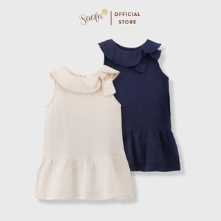 Váy Xinh Cho Bé Gái Mặc Nhà Chất Liệu Muslin Thoáng Mát Cho Trẻ Từ 9-20Kg - MORELA DRESS - DRM016 - SAOLA KIDS CLOTHING