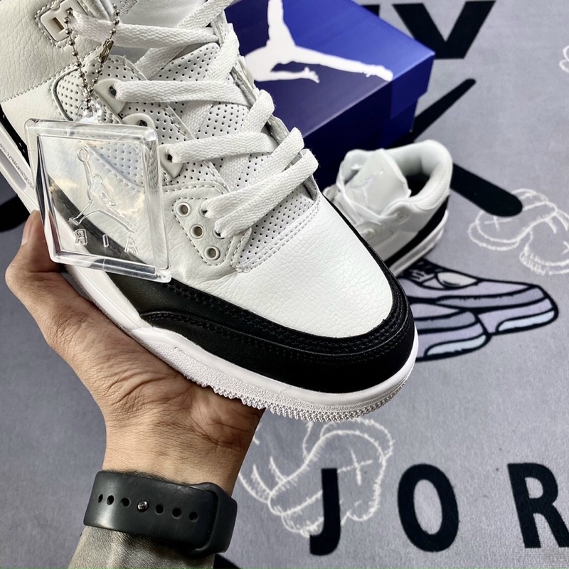 GIÀY JD3 Black White DA THẬT LAI AU Cao Cấp