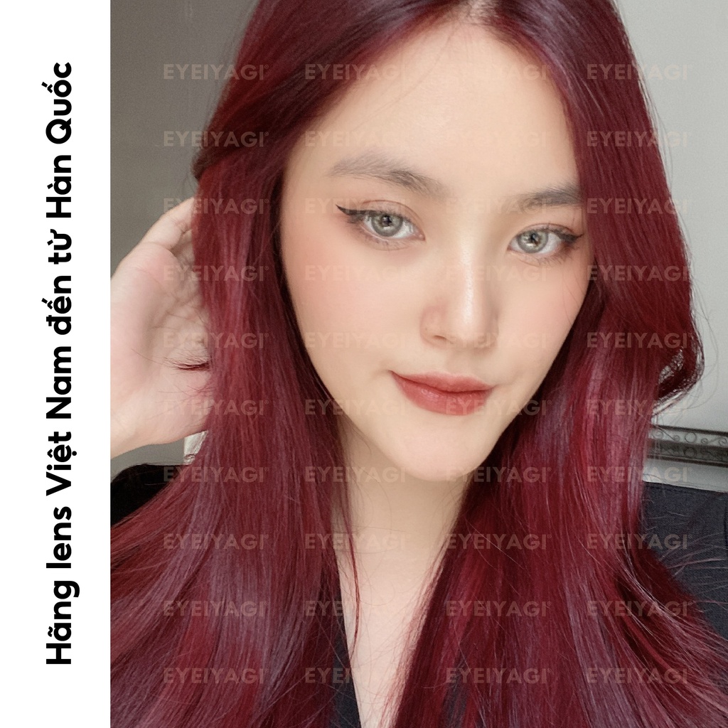 Kính Áp Tròng Premium Silicone Hydrogel màu xám tây Nora Gray | Anti UV